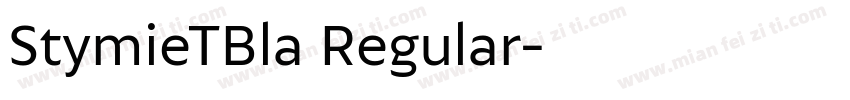 StymieTBla Regular字体转换